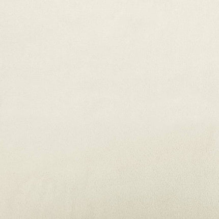 Fåtölj Med Fotpall Gräddvit 60 Cm Sammet