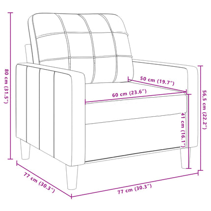 Soffgrupp 3 delar brun tyg