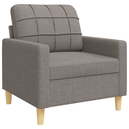 Soffgrupp med kuddar 3 delar taupe tyg