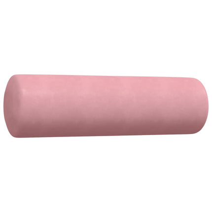 Soffgrupp med dynor och bolster 3 delar rosa sammet