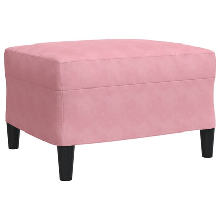 Soffgrupp med dynor 3 delar rosa sammet