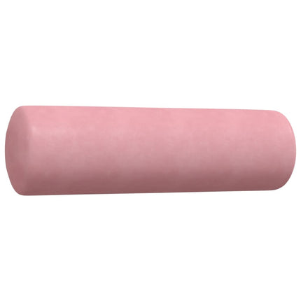 Soffgrupp med dynor och bolster 2 delar rosa sammet
