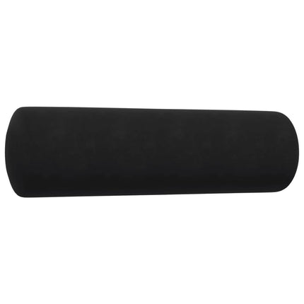 Soffgrupp med dynor och bolster 2 delar svart sammet