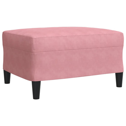 Soffgrupp med dynor och bolster 4 delar rosa sammet