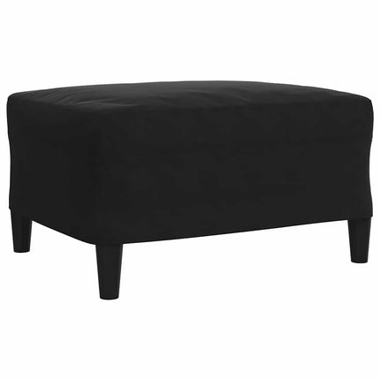 Soffgrupp med dynor och bolster 4 delar svart sammet