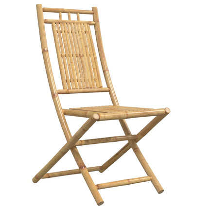 Hopfällbara trädgårdsstolar 8 st 46x66x99 cm bambu