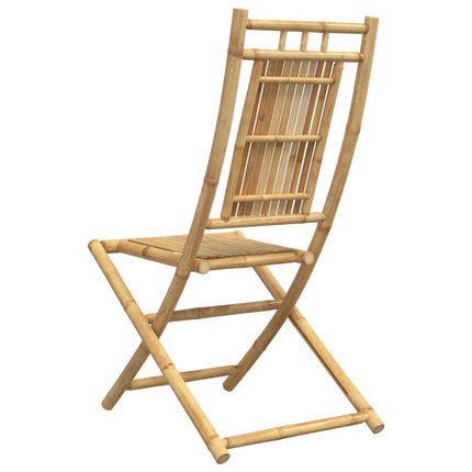 Hopfällbara trädgårdsstolar 8 st 46x66x99 cm bambu