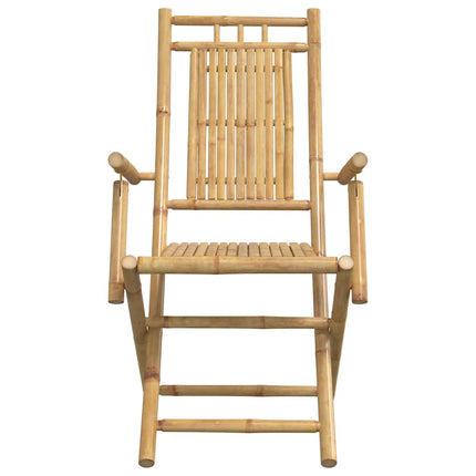 Hopfällbara trädgårdsstolar 4 st 53x66x99 cm bambu