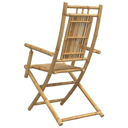 Hopfällbara trädgårdsstolar 4 st 53x66x99 cm bambu