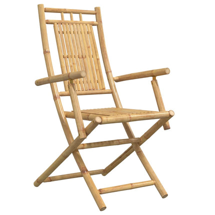 Hopfällbara trädgårdsstolar 6 st 53x66x99 cm bambu