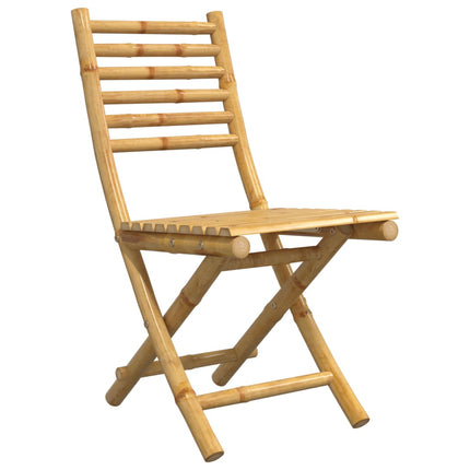 Hopfällbara trädgårdsstolar 4 st 43x54x88 cm bambu