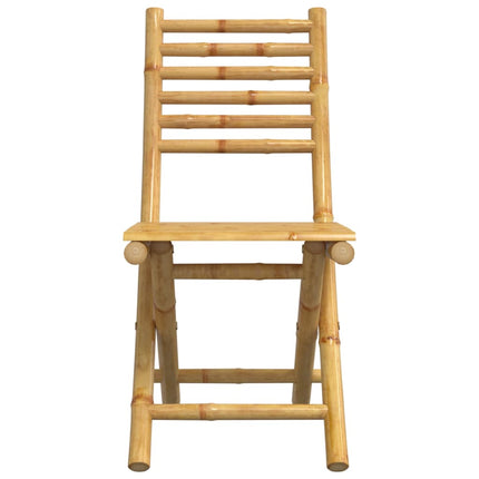Hopfällbara trädgårdsstolar 4 st 43x54x88 cm bambu