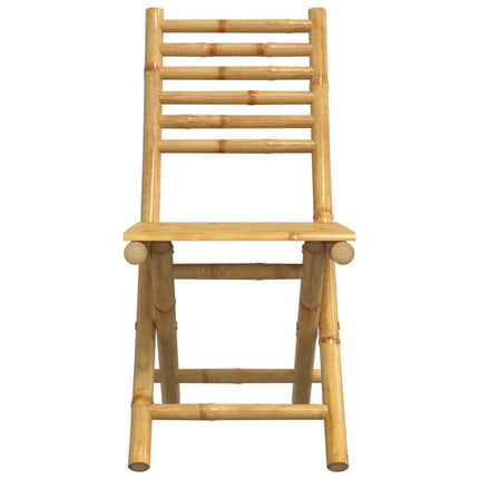 Hopfällbara trädgårdsstolar 6 st 43x54x88 cm bambu