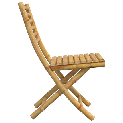 Hopfällbara trädgårdsstolar 6 st 43x54x88 cm bambu