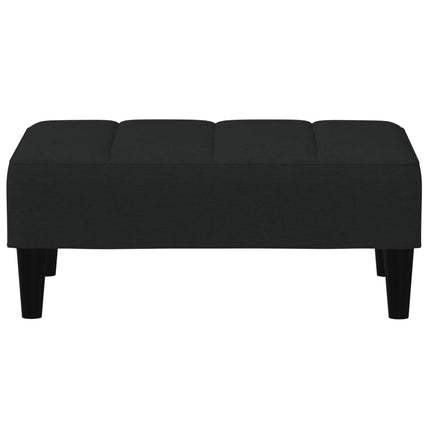 Fotpall svart 77x55x31 cm sammet