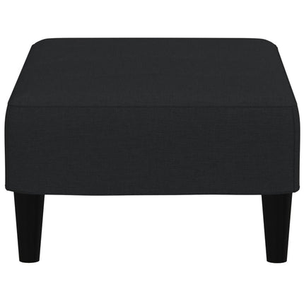 Fotpall svart 77x55x31 cm sammet