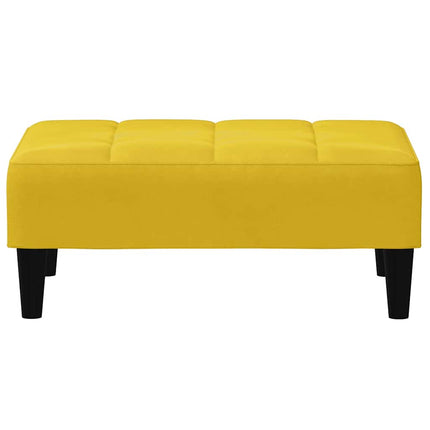 Fotpall Gul 77x55x31 cm sammet