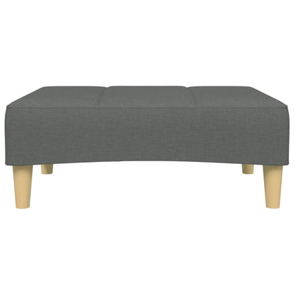 Fotpall mörkgrå 77x55x31 cm tyg