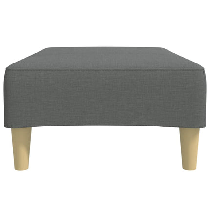 Fotpall mörkgrå 77x55x31 cm tyg