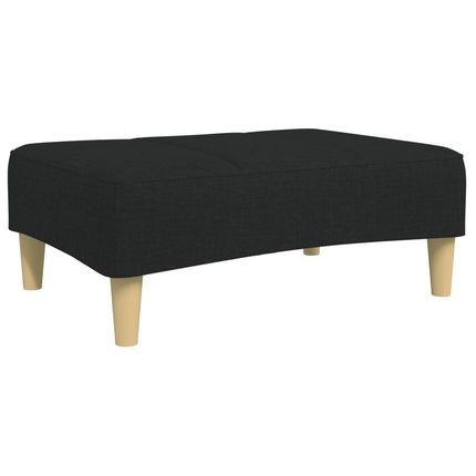 Fotpall svart 77x55x31 cm tyg