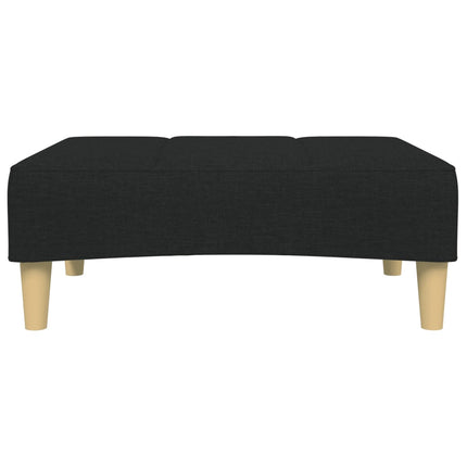 Fotpall svart 77x55x31 cm tyg