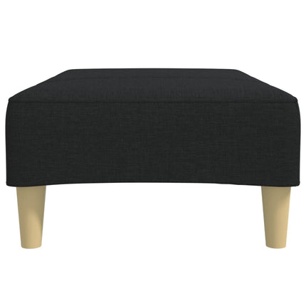 Fotpall svart 77x55x31 cm tyg