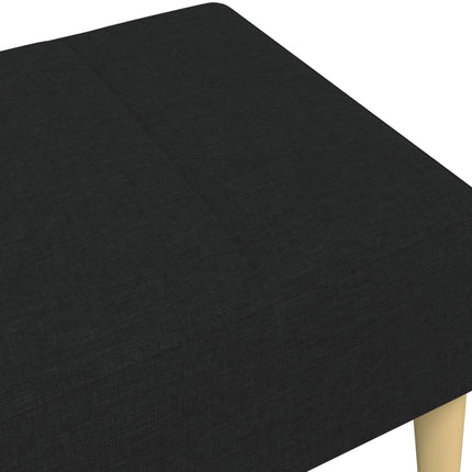 Fotpall svart 77x55x31 cm tyg