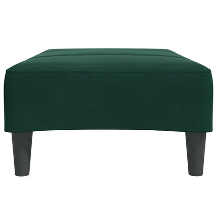 Fotpall mörkgrön 77x55x31 cm sammet