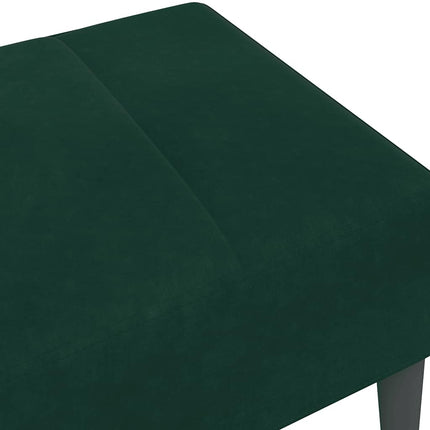 Fotpall mörkgrön 77x55x31 cm sammet