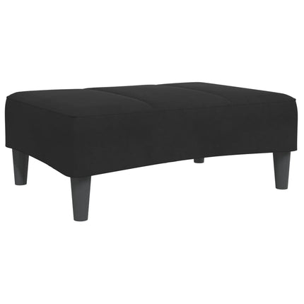 Fotpall svart 77x55x31 cm sammet