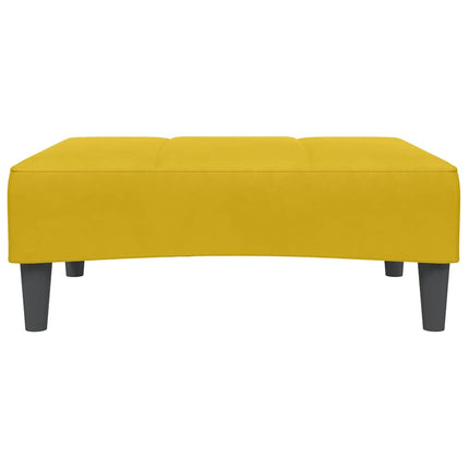 Fotpall Gul 77x55x31 cm sammet