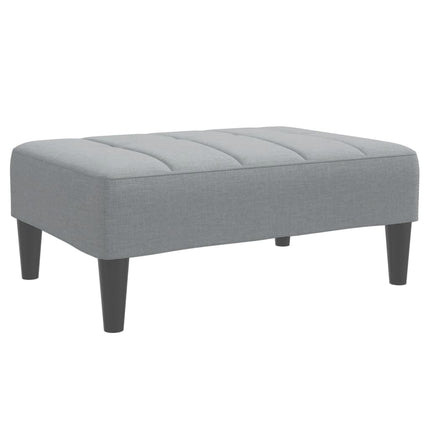 Fotpall Ljusgrå 77x55x31 cm tyg