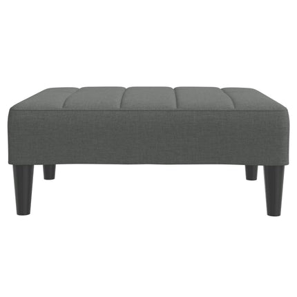 Fotpall mörkgrå 77x55x31 cm tyg