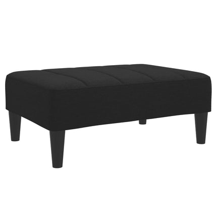 Fotpall svart 77x55x31 cm tyg