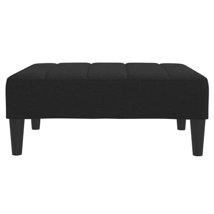 Fotpall svart 77x55x31 cm tyg