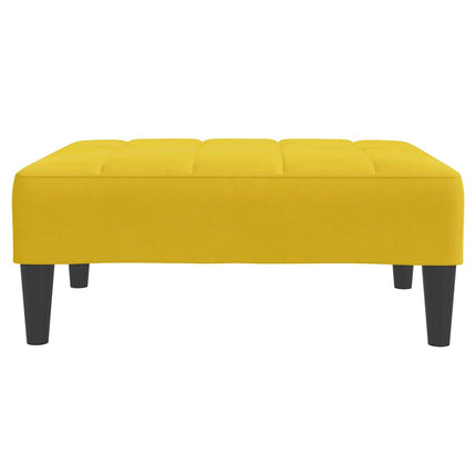 Fotpall Gul 77x55x31 cm sammet