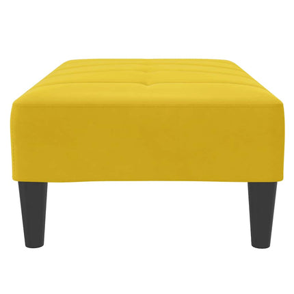Fotpall Gul 77x55x31 cm sammet