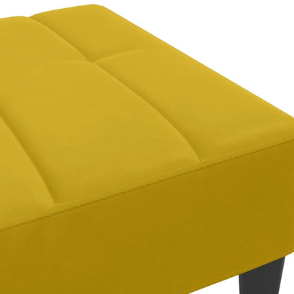Fotpall Gul 77x55x31 cm sammet