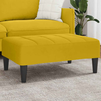 Fotpall Gul 77x55x31 cm sammet