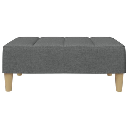 Fotpall mörkgrå 77x55x31 cm tyg