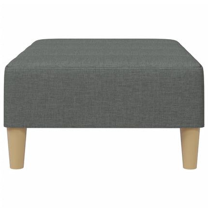 Fotpall mörkgrå 77x55x31 cm tyg