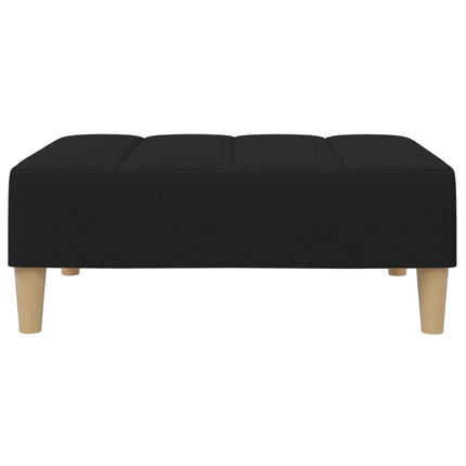 Fotpall svart 77x55x31 cm tyg