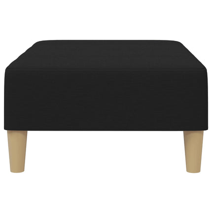 Fotpall svart 77x55x31 cm tyg