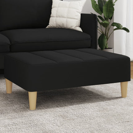 Fotpall svart 77x55x31 cm tyg
