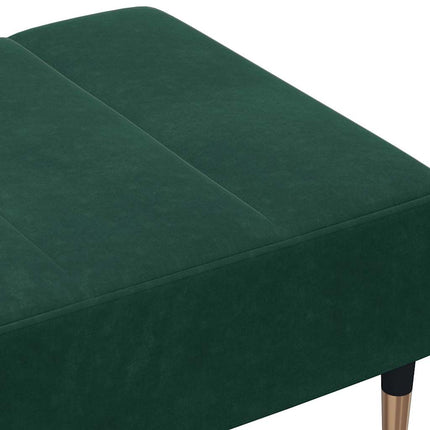 Fotpall mörkgrön 77x55x31 cm sammet