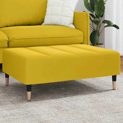 Fotpall Gul 77x55x31 cm sammet