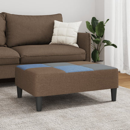 Fotpall lapptäcke 77x55x31 cm tyg