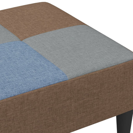 Fotpall lapptäcke 77x55x31 cm tyg