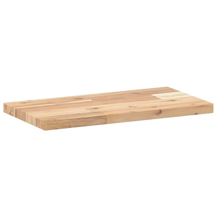 Svävande hyllor 3 st 40x20x2 cm obehandlat massivt akaciaträ