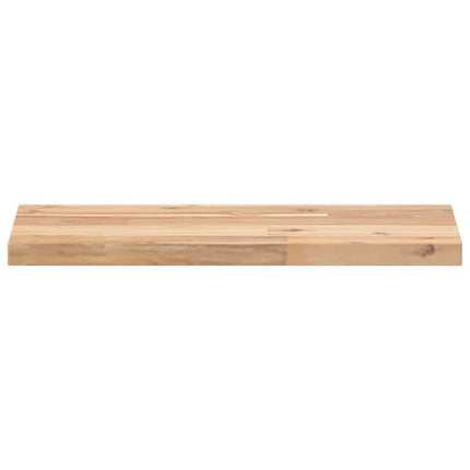 Svävande hyllor 3 st 40x20x2 cm obehandlat massivt akaciaträ